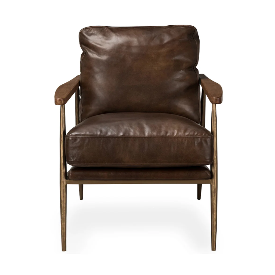 Christopher Club Chair-Truffle Brown: Available at City Home PDX