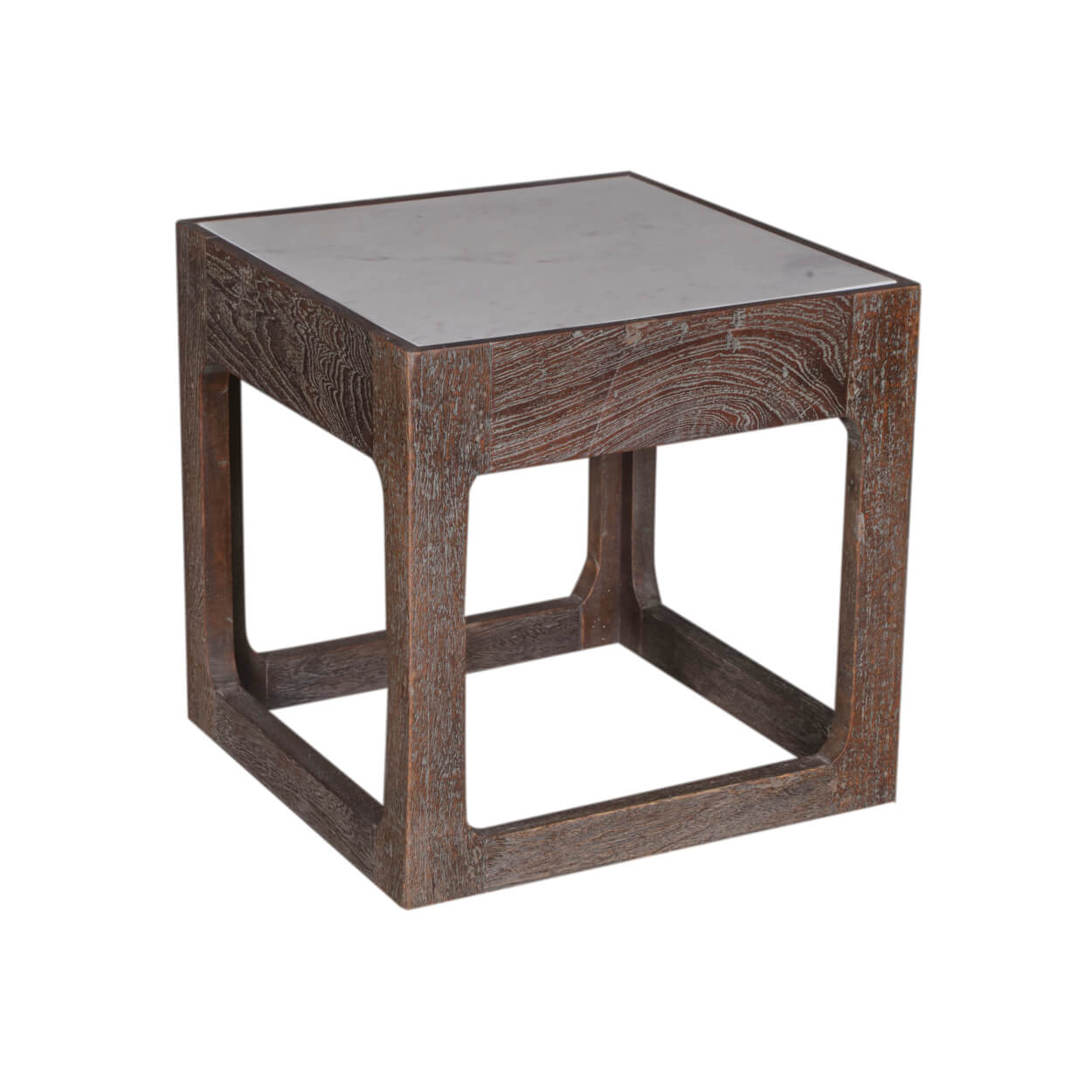 Wooden Coffee Table with Marble Top-Style A: Available at City Home PDX