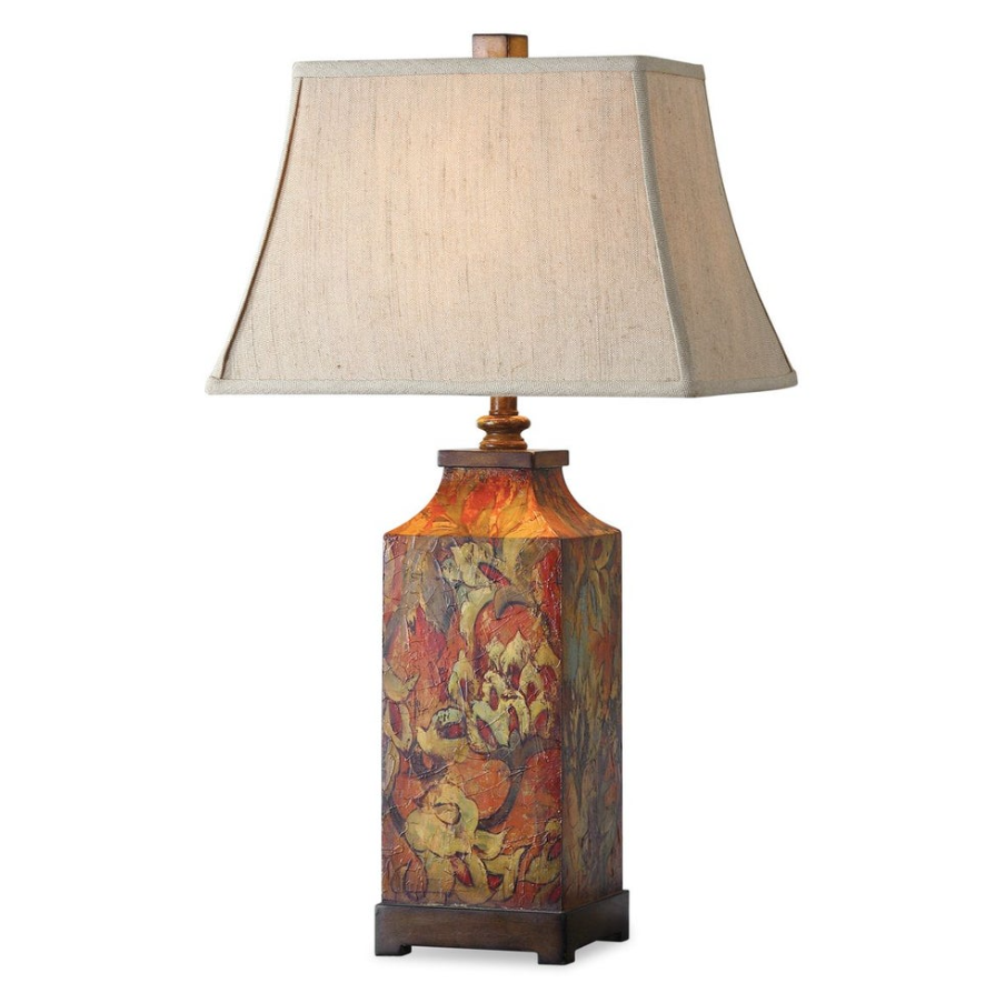Colorful Flowers Table Lamp: Available at City Home PDX