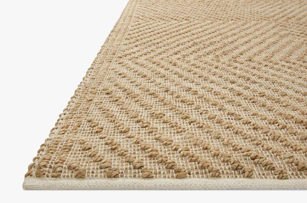 Angela Rose x Loloi Colton Rug in Natural/Ivory: Pile Height View