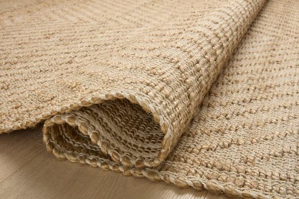Angela Rose x Loloi Colton Rug in Natural/Ivory: Folded View