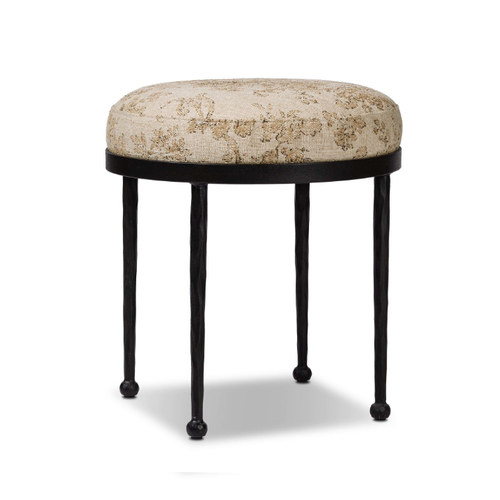 Corinne Accent Stool: Product Quarter View