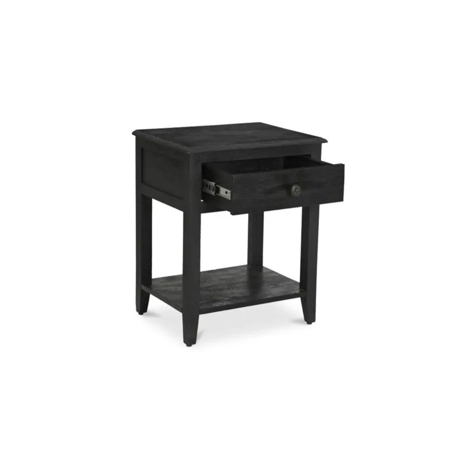 Corrine Nightstand: Open Drawer Product View