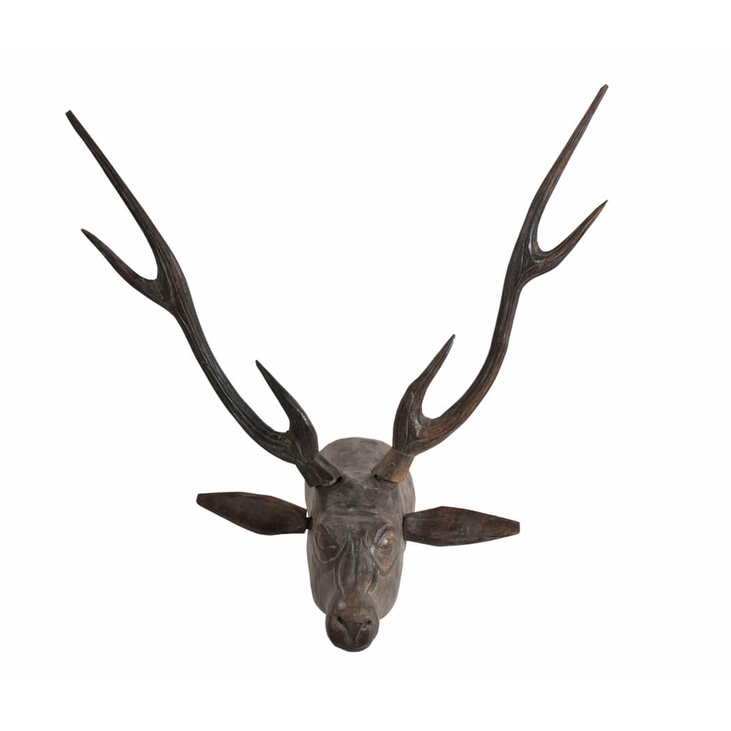 Wooden Deer Head: Available at City Home PDX