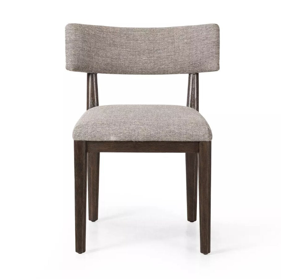 Cardell Dining Chair in Alcala Nickel: Front Product View