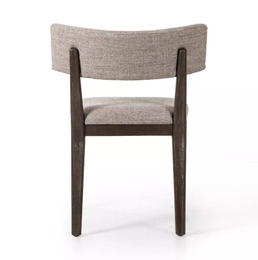 Cardell Dining Chair in Alcala Nickel: Product Back View