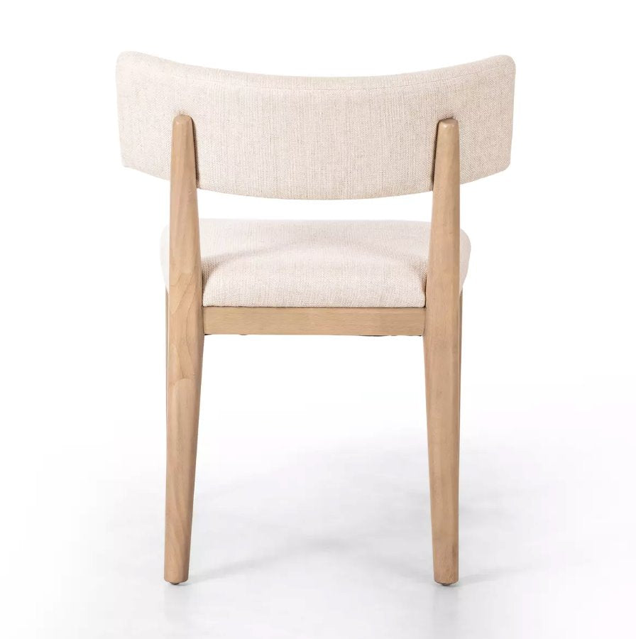 Cardell Dining Chair in Essence Natural: Product Back View