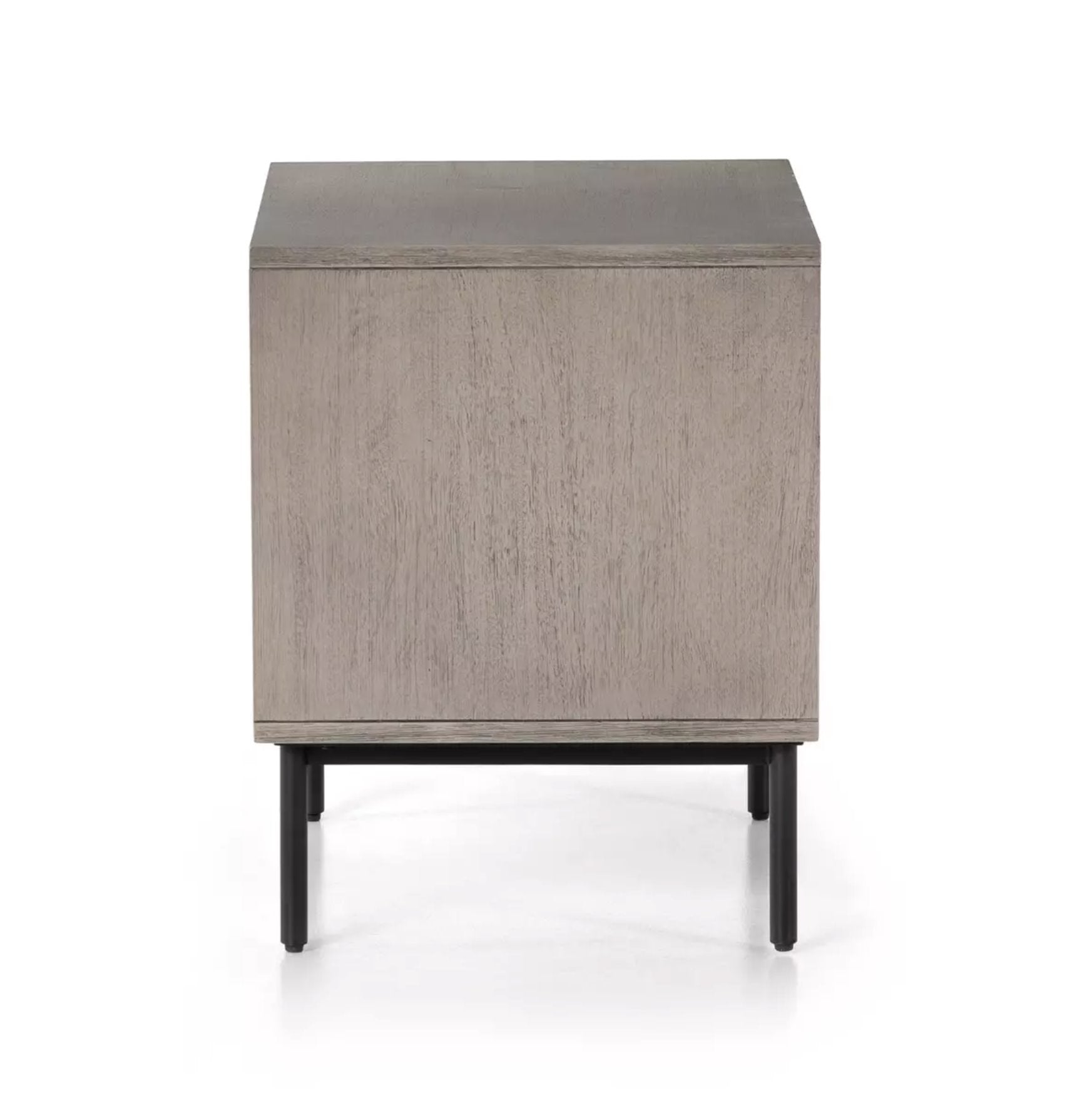 Carly 2 Drawer Nightstand: Product Side view