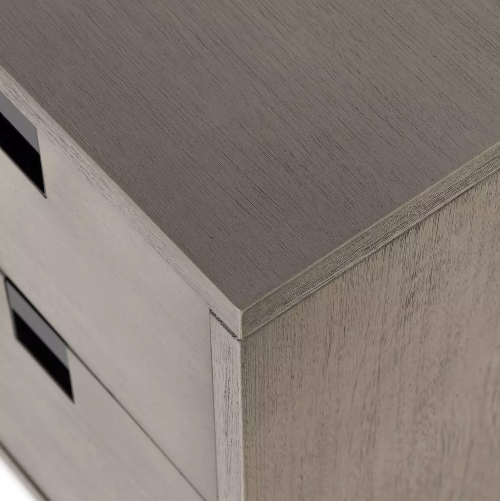 Carly 2 Drawer Nightstand: Up-Close Product View