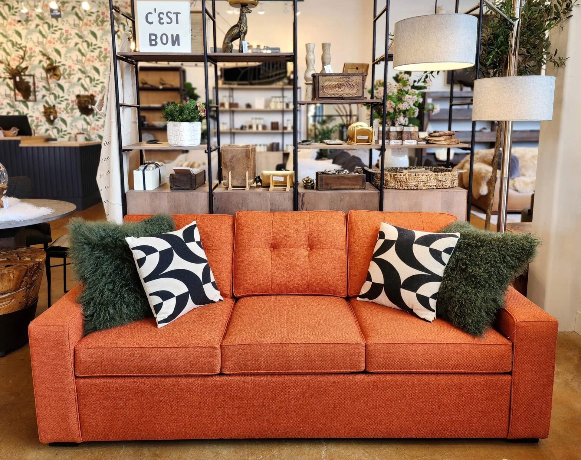 Carrara Sofa in Sensation Sunkissed: Available at City Home PDX