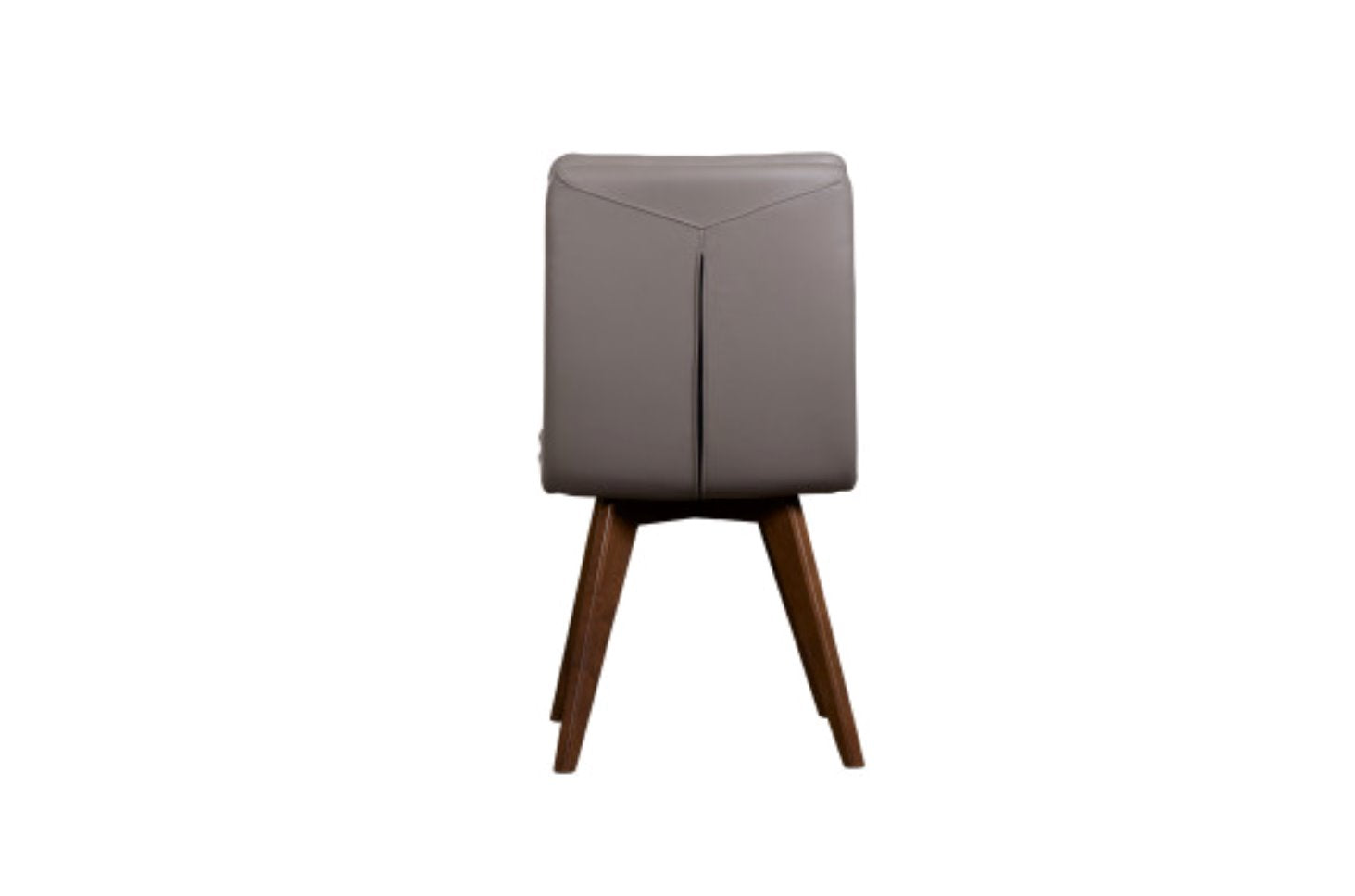 Castor Leather Dining Chair: Product Back View