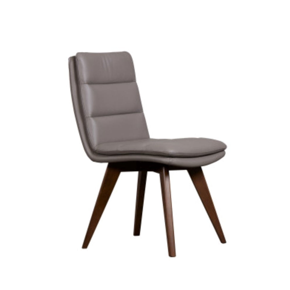 Castor Leather Dining Chair: Product View