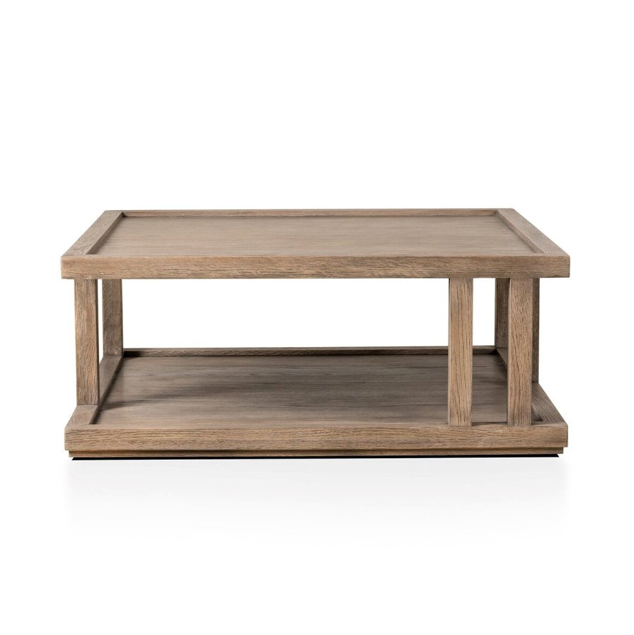 Charley Coffee Table in Warm Natural Oak Veneer: Product View