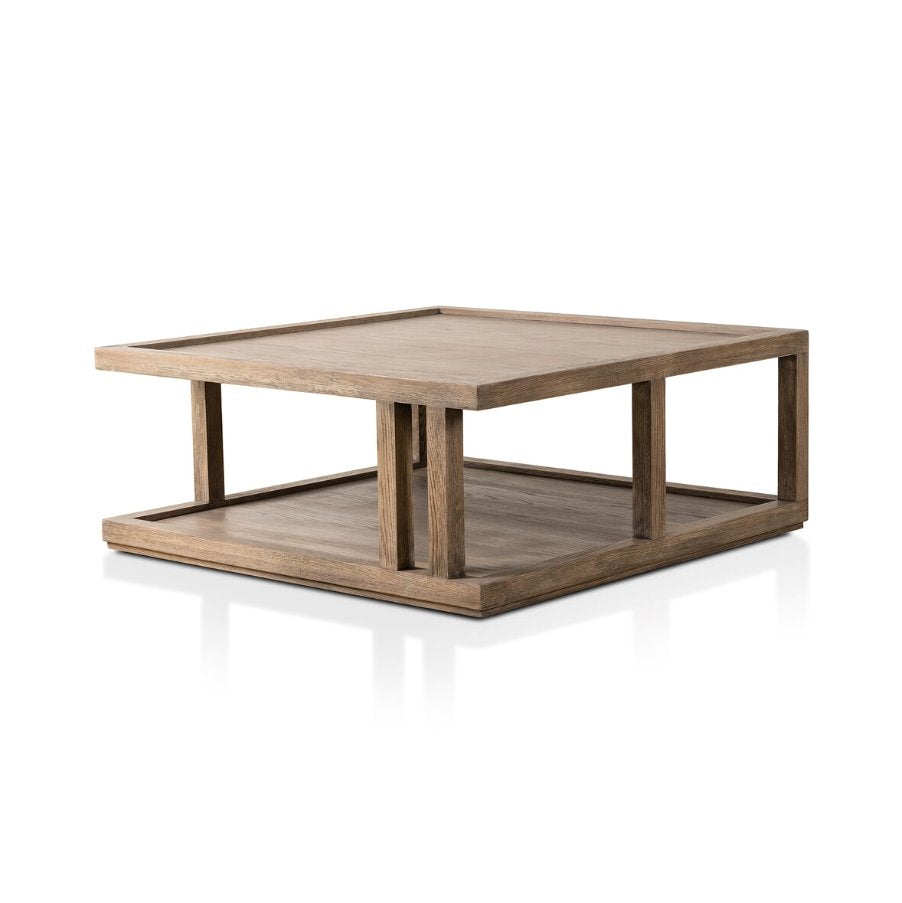 Charley Coffee Table in Warm Natural Oak Veneer: Available at City Home PDX