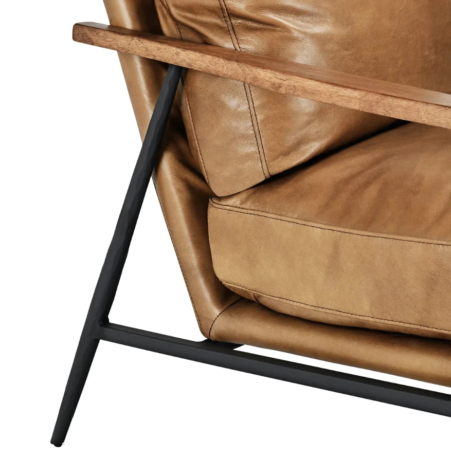 Christopher Club Chair--Adobe Tan: Up-Close Product View
