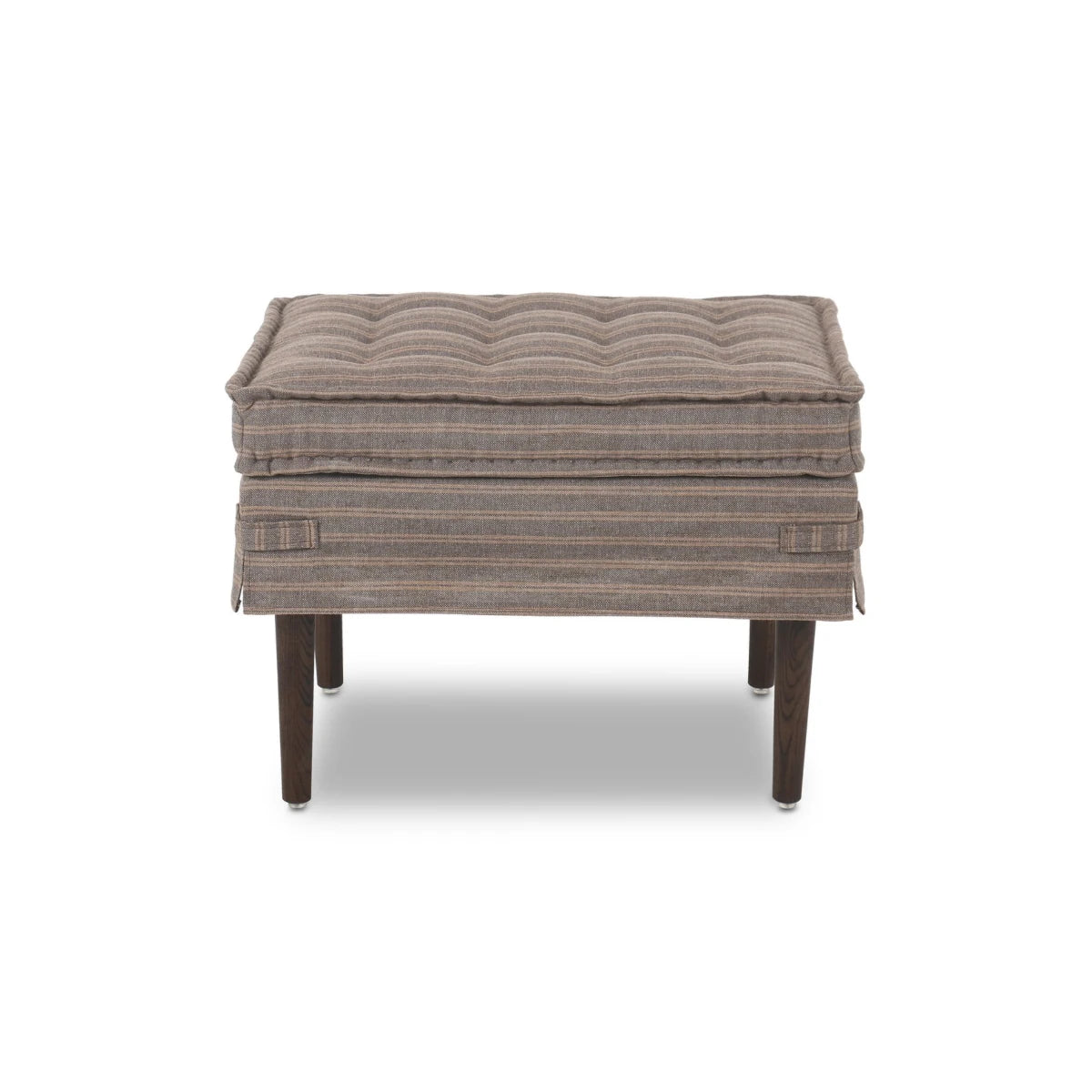 Amber Lewis X Four Hands Cole Small Ottoman-Rodin Bark: Available at City Home PDX