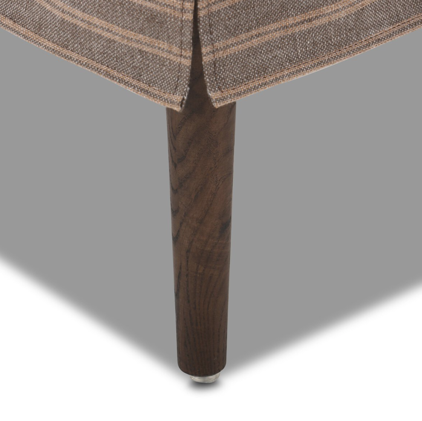 Amber Lewis X Four Hands Cole Small Ottoman-Rodin Bark: Product Legs View