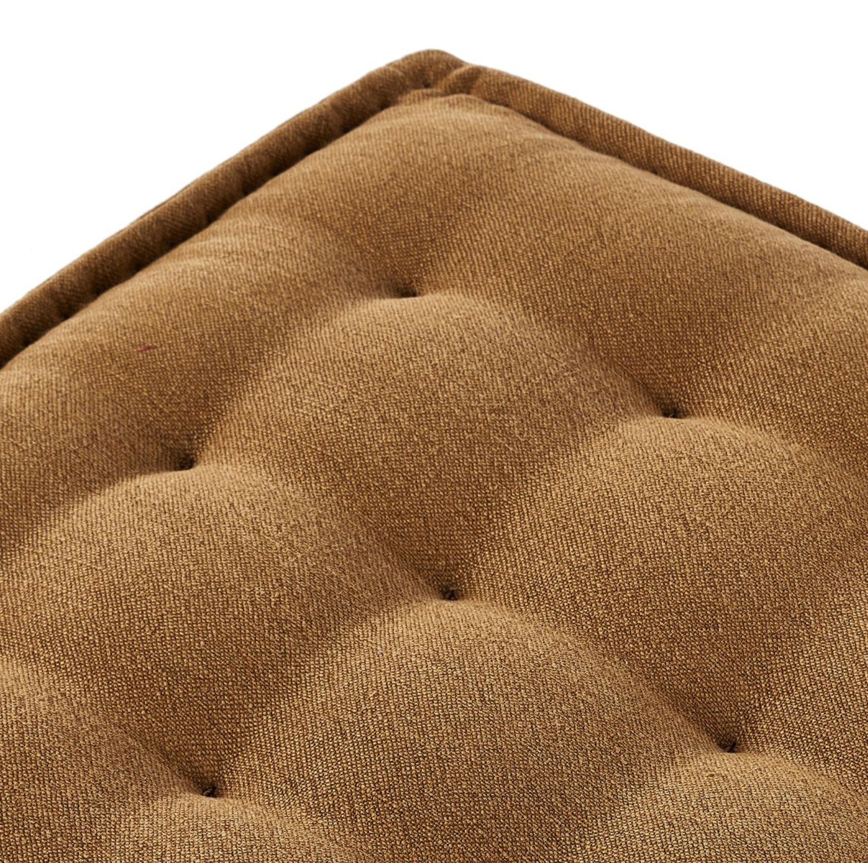 Amber Lewis X Four Hands Cole Small Ottoman-Broadway Gilt: Product Corner View