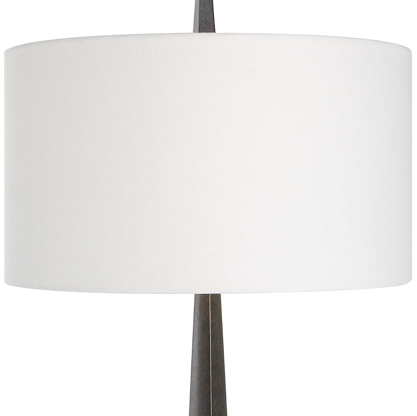 Counteract Floor Lamp: Hardback Drum Shade View