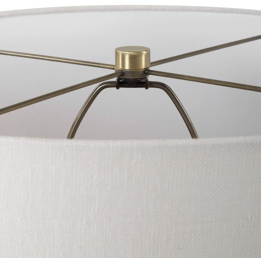 Crimp Table Lamp: Brass-Plated Product Details