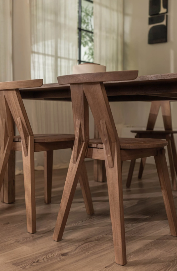 D-Bodhi Artisan Buffalo Dining Chair: Product Back View