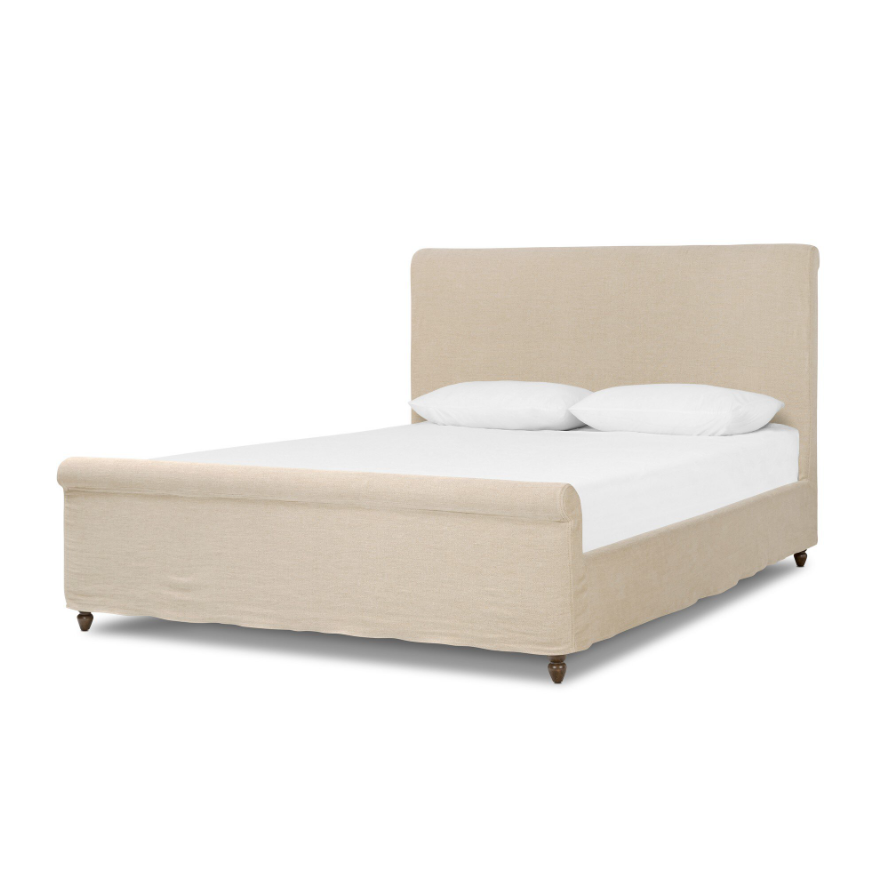 Amber Lewis X Four Hands Dalia Bed-Broadway Dune: Product View