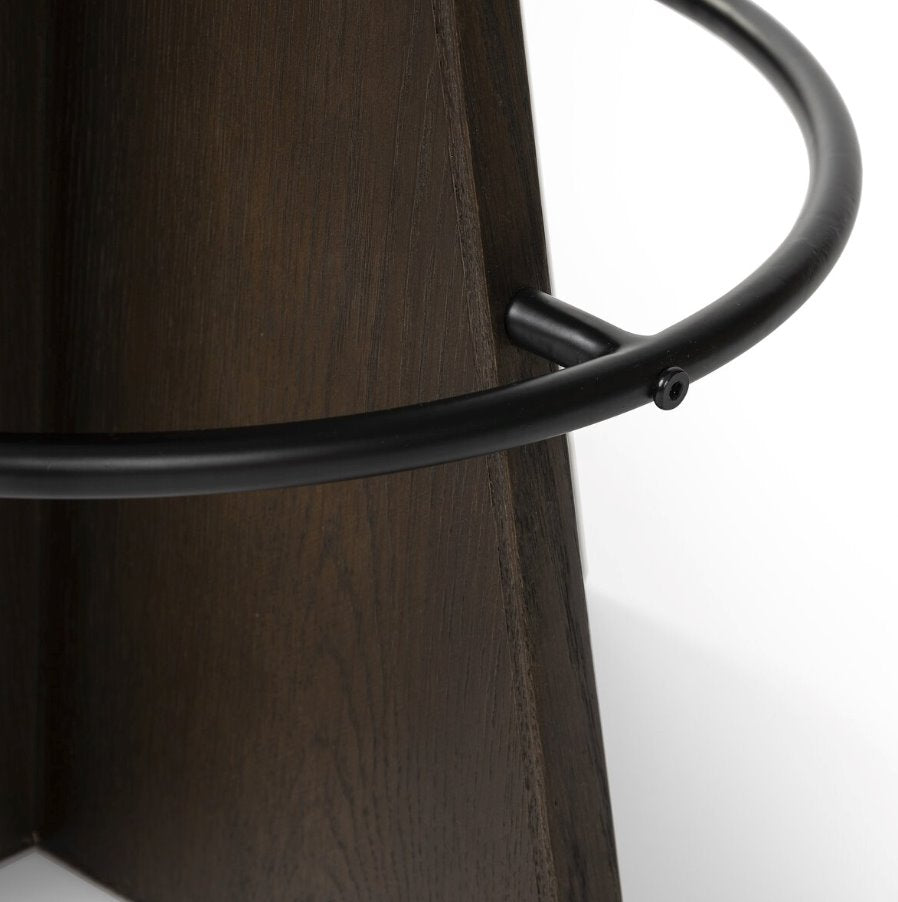 Damon Swivel Counter Stool: Footrest iew