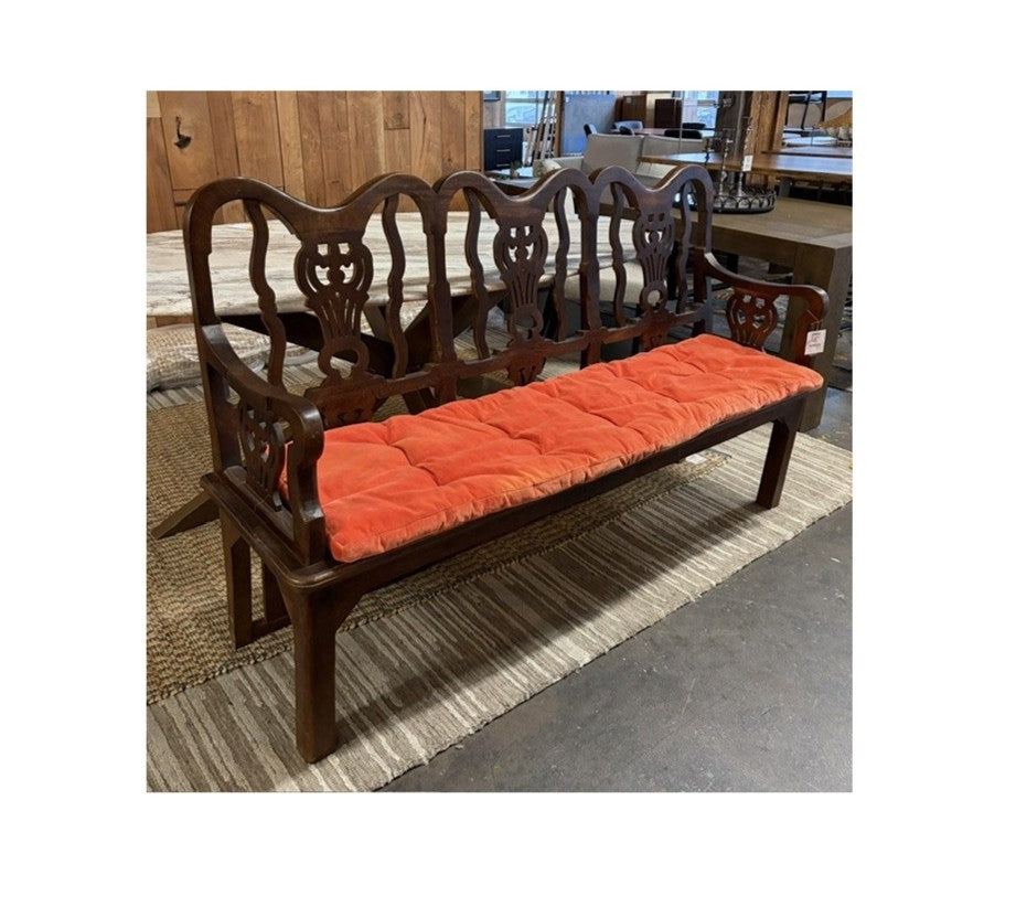 Dark Wood 67" Bench: Available at City Home PDX