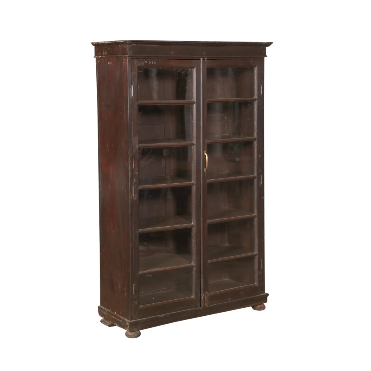 Teak Wood Cabinet with Glass-Style F: Product View