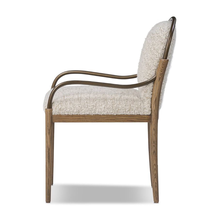Amber Lewis x Four Hands Demi Dining Chair: Product Side View
