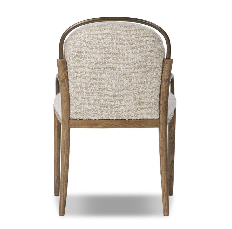 Amber Lewis x Four Hands Demi Dining Chair: Product Back View