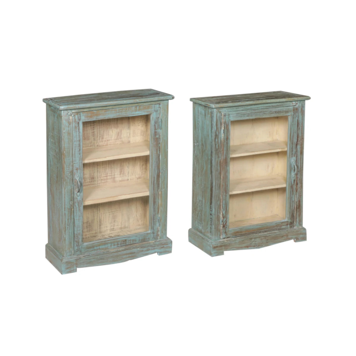 Painted Cabinet with Glass-Style C: Product View