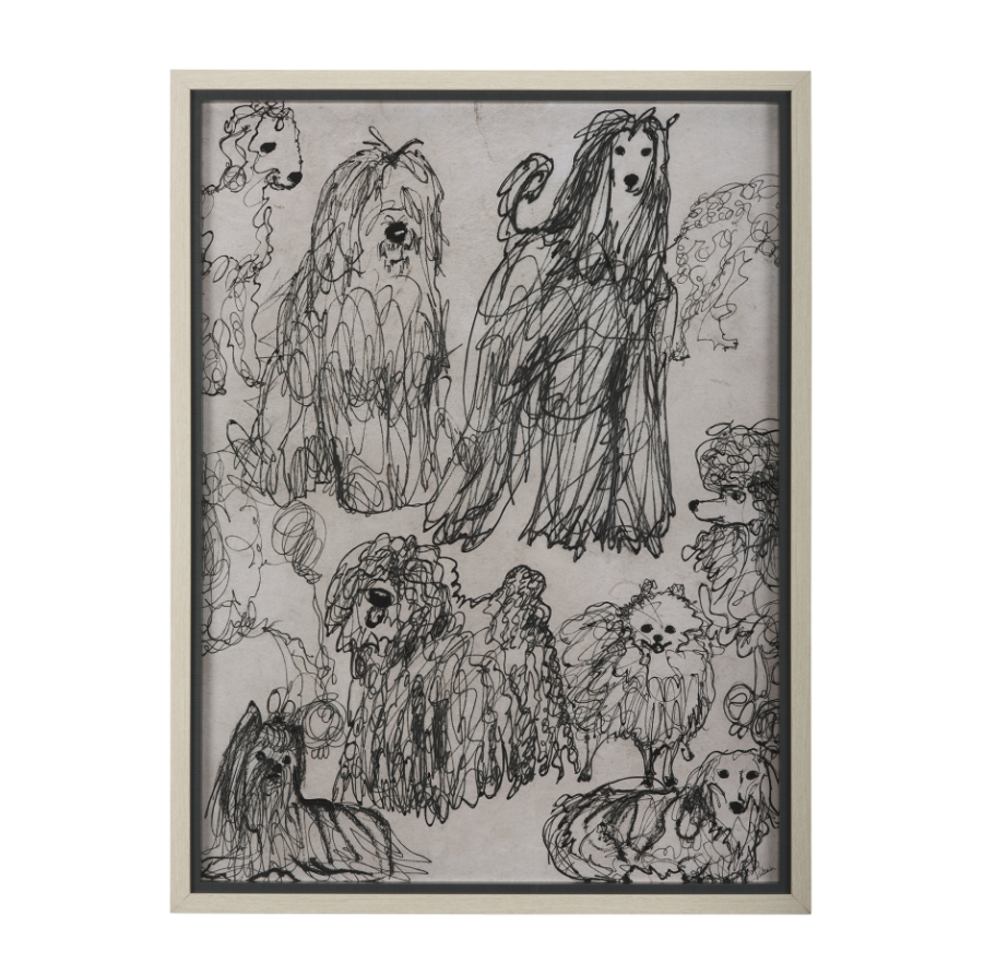 Dog Sketches: Available at City Home PDX