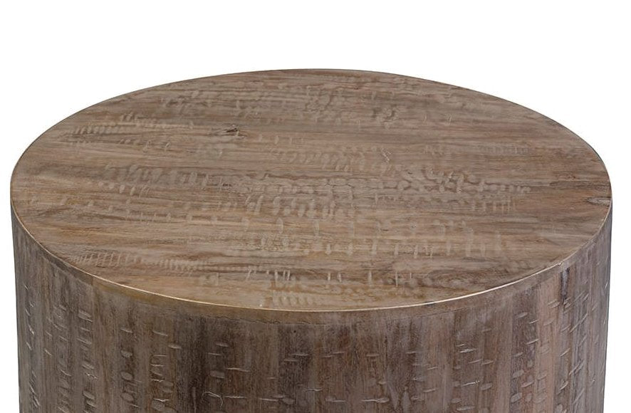 Drum Coffee Table: Tabletop View