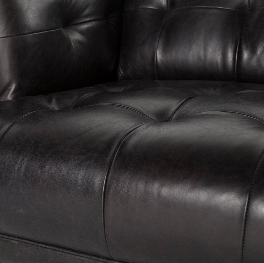 Dylan Chair: Tufted Leather View
