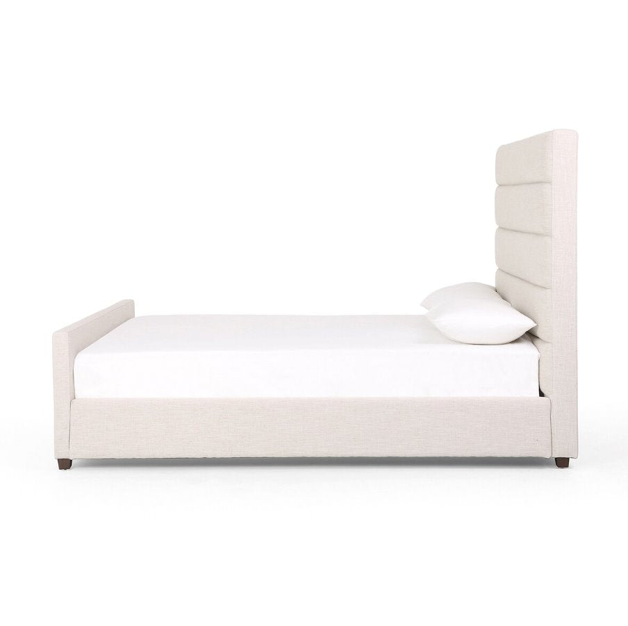 Daphne Bed-Cambric Ivory: Product Side View