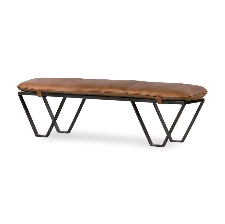 Darrow Bench in Palermo Cognac: Available at City Home PDX