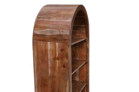 Ellipse 5 Shelf Bookcase: Arched Silhouette Product View