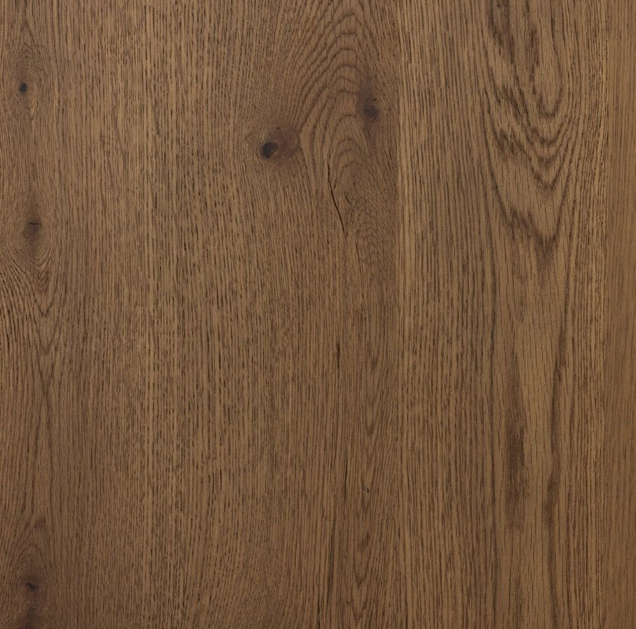 Eaton Amber Oak Dining Table: Solid Oak Finish View