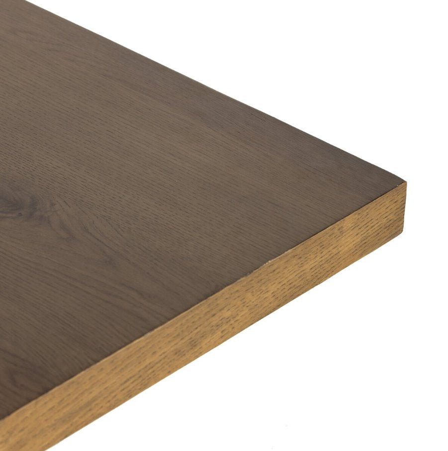 Eaton Amber Oak Dining Table: 3rd Product Corner View