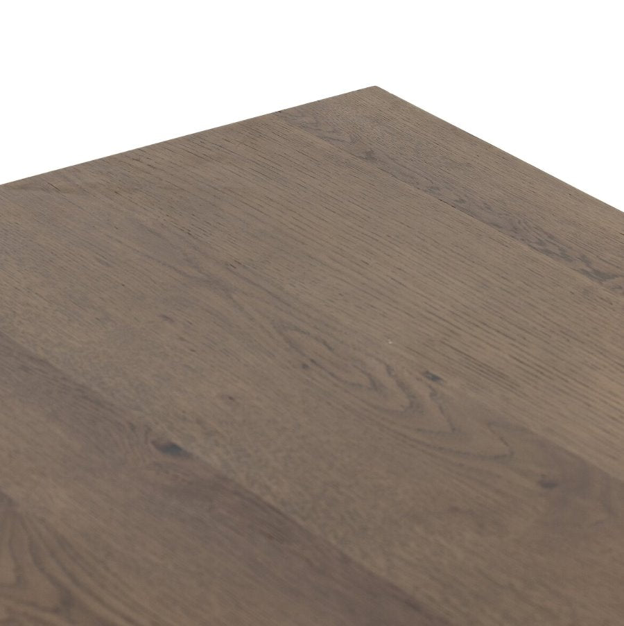 Eaton Amber Oak Dining Table: 1st Product Corner View