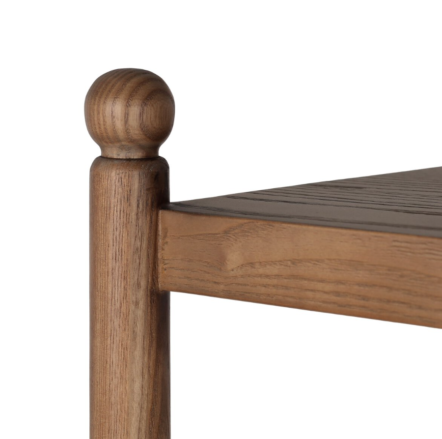 Amber Lewis X Four Hands Eldridge Bookcase-Amber Ash: Turned Ball Detailing