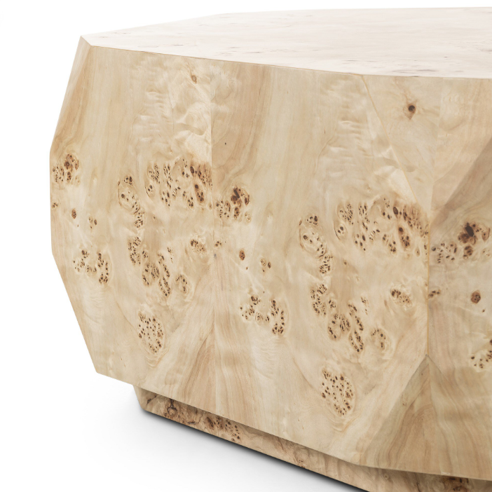 Elena Coffee Table: Up-Close Front Product Side View