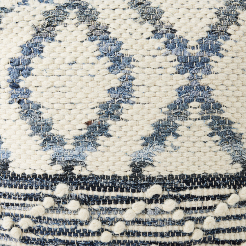 Eshana Pouf: Up-Close Product Pattern View