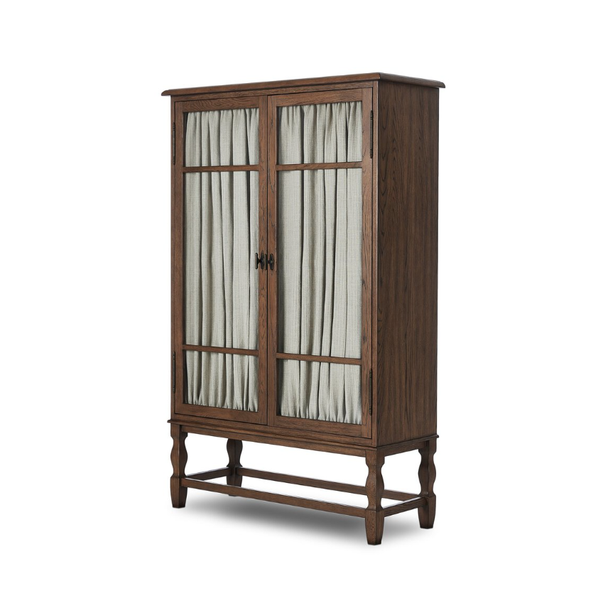 Amber Lewis X Four Hands Finley Cabinet: Curtains Product View