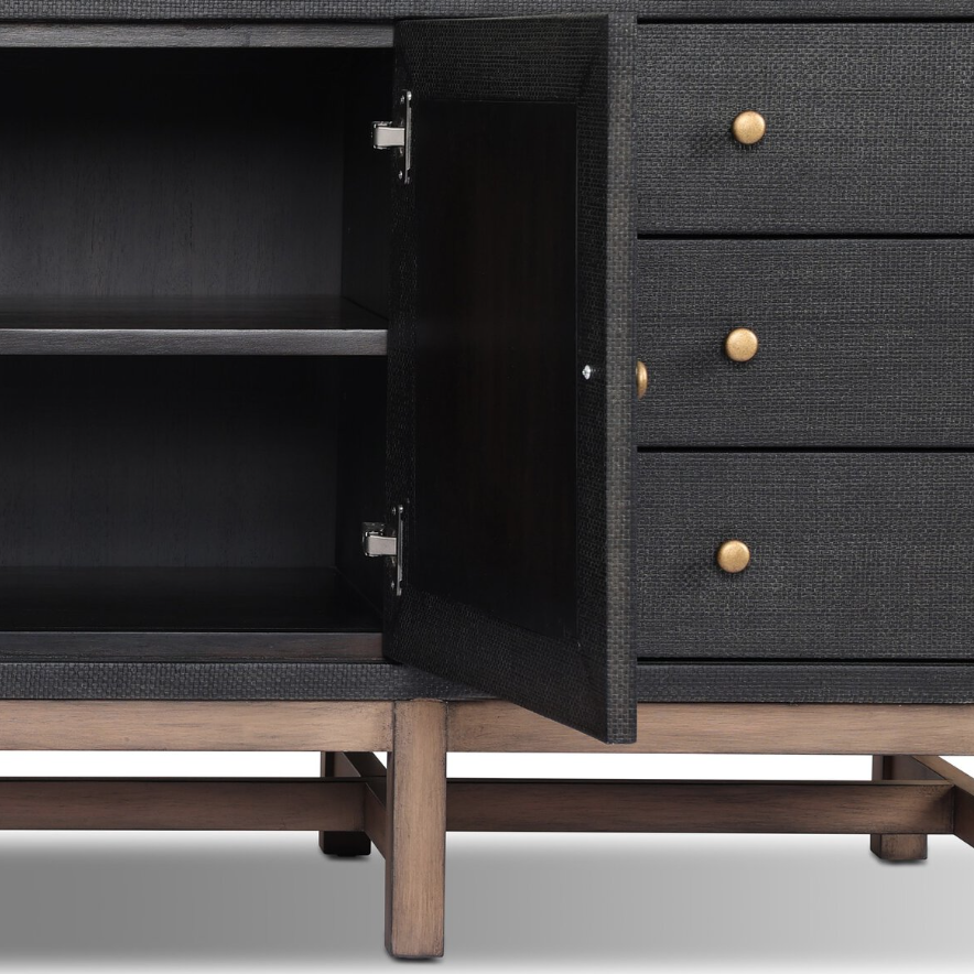 Fiona Media Console: 2nd Up-Close Open Cabinet Product View