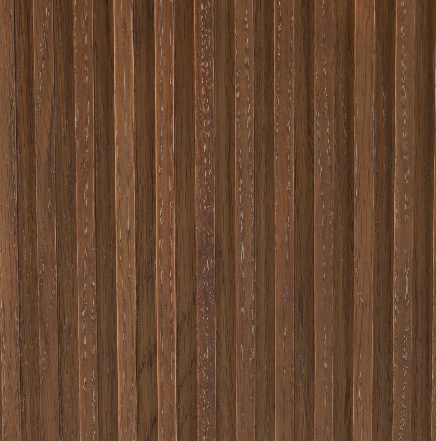 Fletcher Large Nightstand: Reeding Solid Oak View