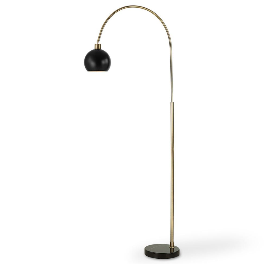 Antique Brass Floor Lamp: Product View