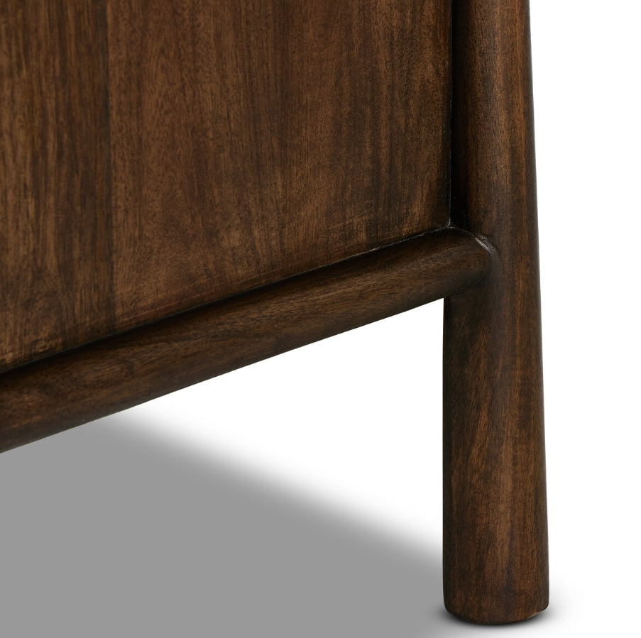 Freddie Nightstand: Tapered Legs View