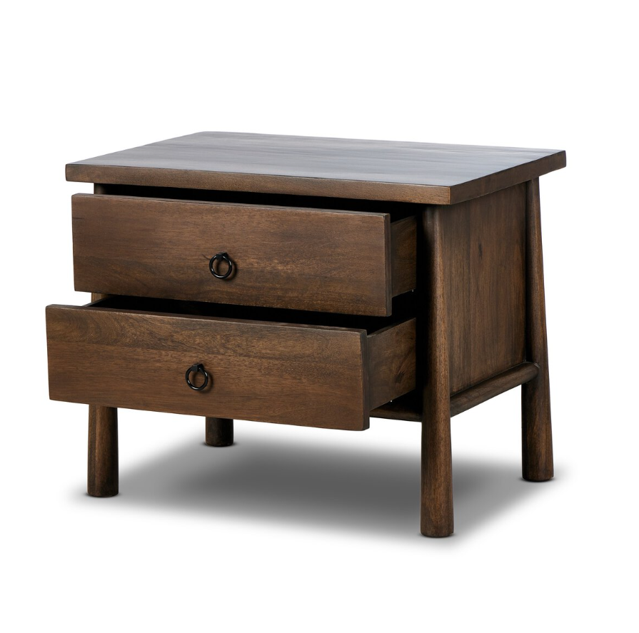 Freddie Nightstand: Open Drawer View